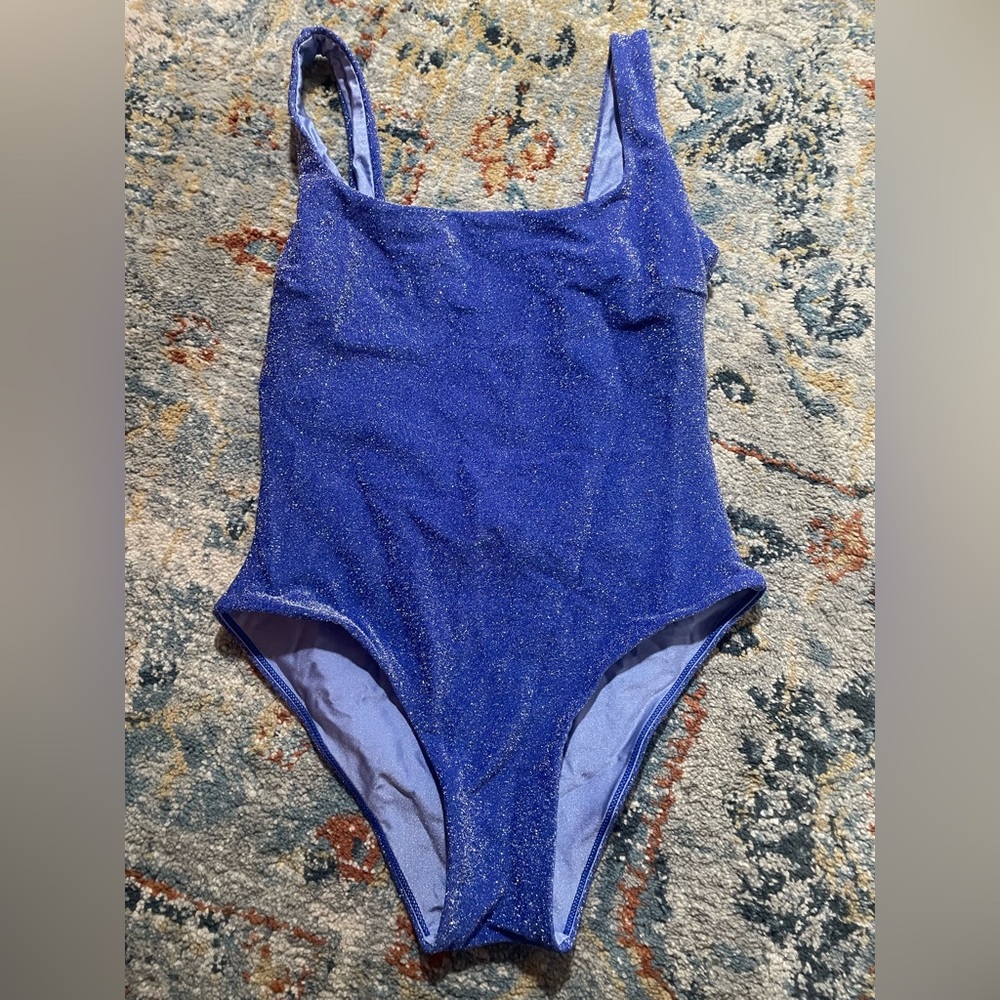 Blue Sparkle Women's One Piece Swimsuit